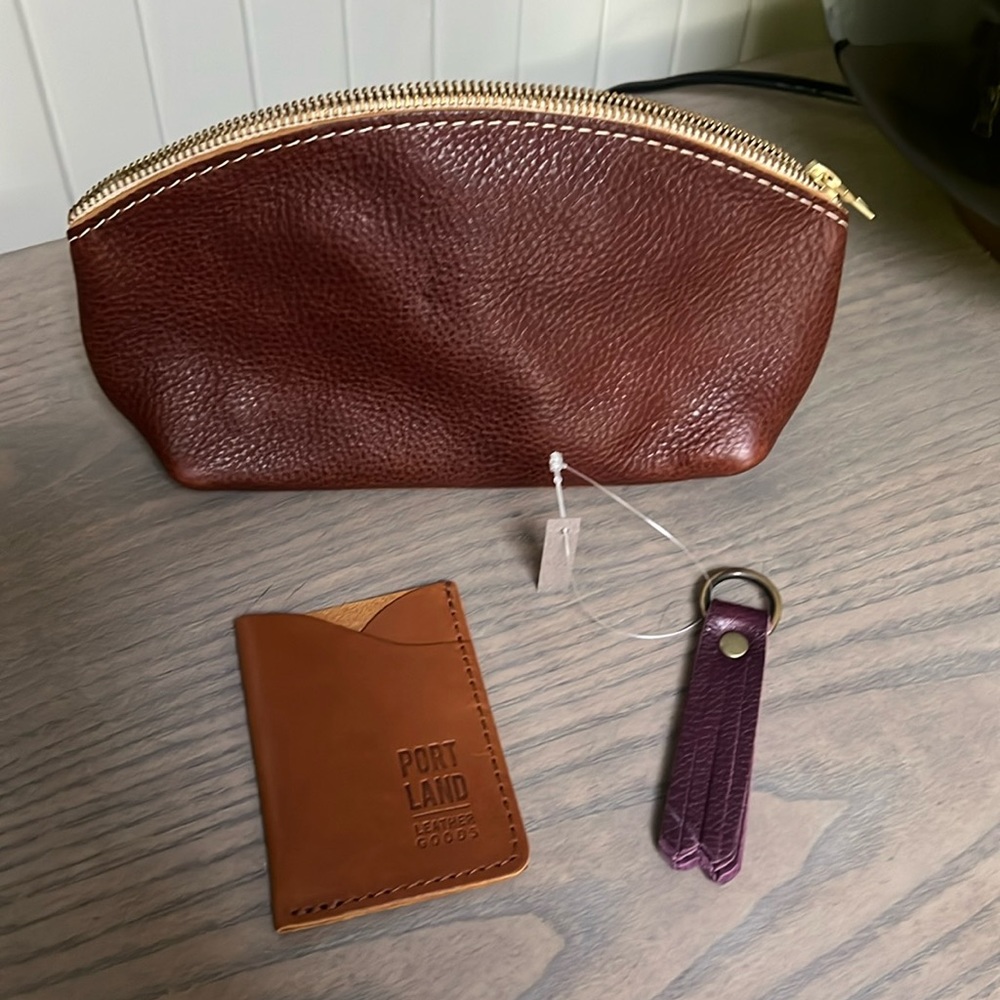 Portland leather goods accessory set